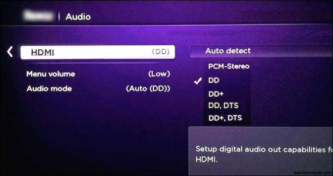 roku connection with hdmi