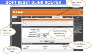 soft reset dlink router