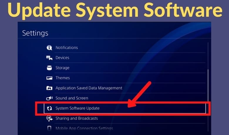 update ps4 software