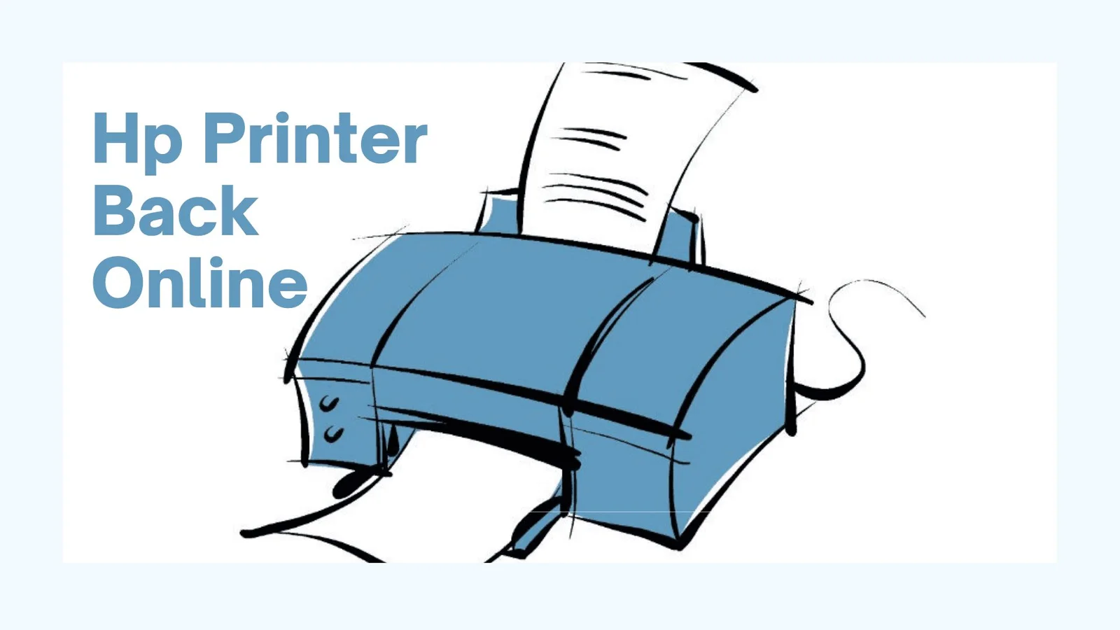 How to get the hp printer back online?