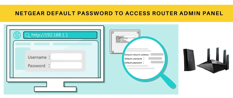 Netgear default password to access Router admin panel